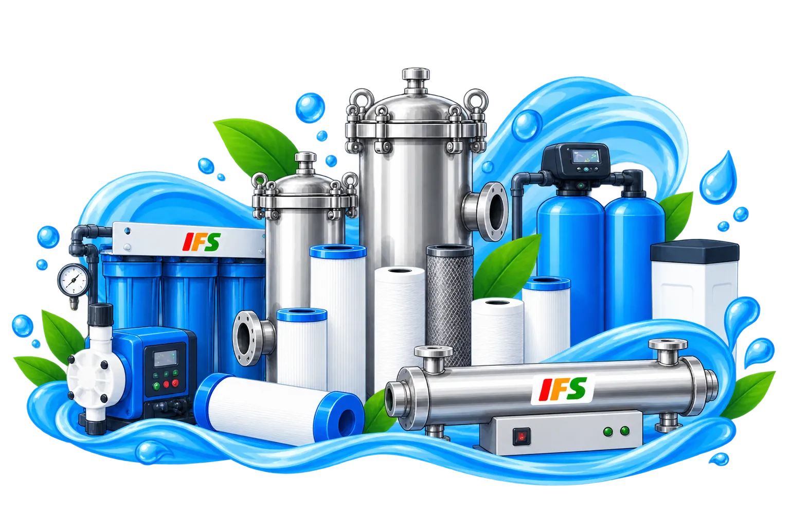 Peralatan filtrasi air industri PT Indo Filter Semesta
